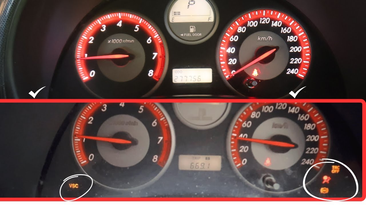كيفية اصلاح لمبة AIR BAG,ABS,TRC,VSC بالتفصيل,أير باق