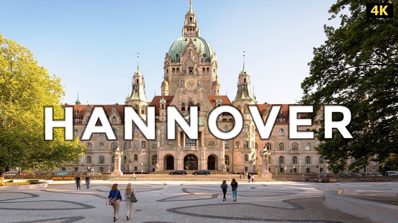 Hannover, Germany 🇩🇪  - A Scenic City Walk with Captions (4K UHD)