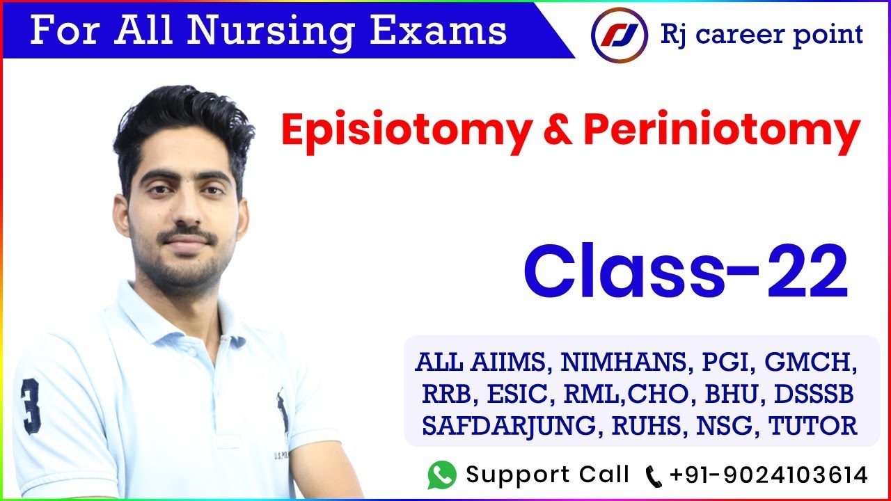 Episiotomy & Periniotomy |Nursing Officer|AIIMS|Rishikesh|PGI|Rjcareerpoint|Rajesh sir