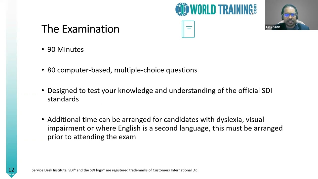 Introduction to SDM | Service Desk Manager | PeopleCert | SDI SDM | 1worldtraining.com |