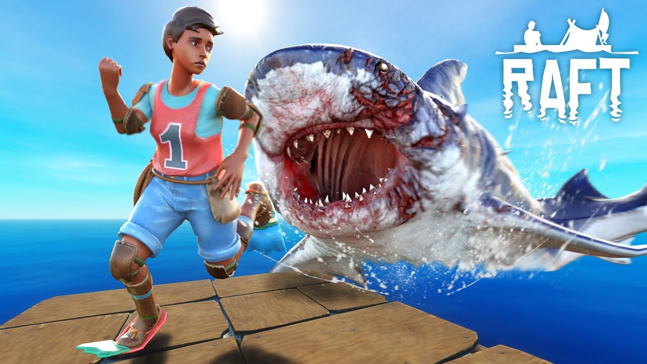 RAFT - LA BATALLA CONTRA EL TIBURON GIGANTE * NUEVO BOSS *😱 - #10 - NEXXUZ