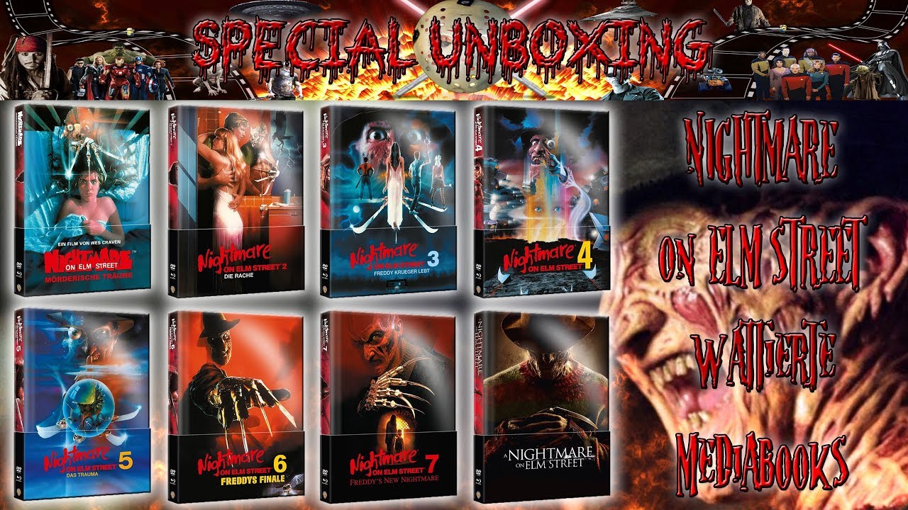 Unboxing - Nightmare on Elm Street 1- 8 - Wattierte Mediabooks
