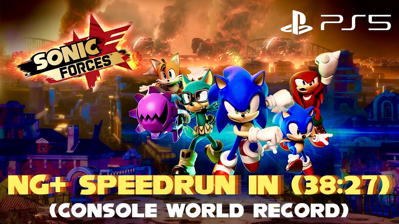 Sonic Forces: Full Game - NG+ Speedrun (38:27) | *Console World Record* [4K Ultra HD - 60fps + HDR]