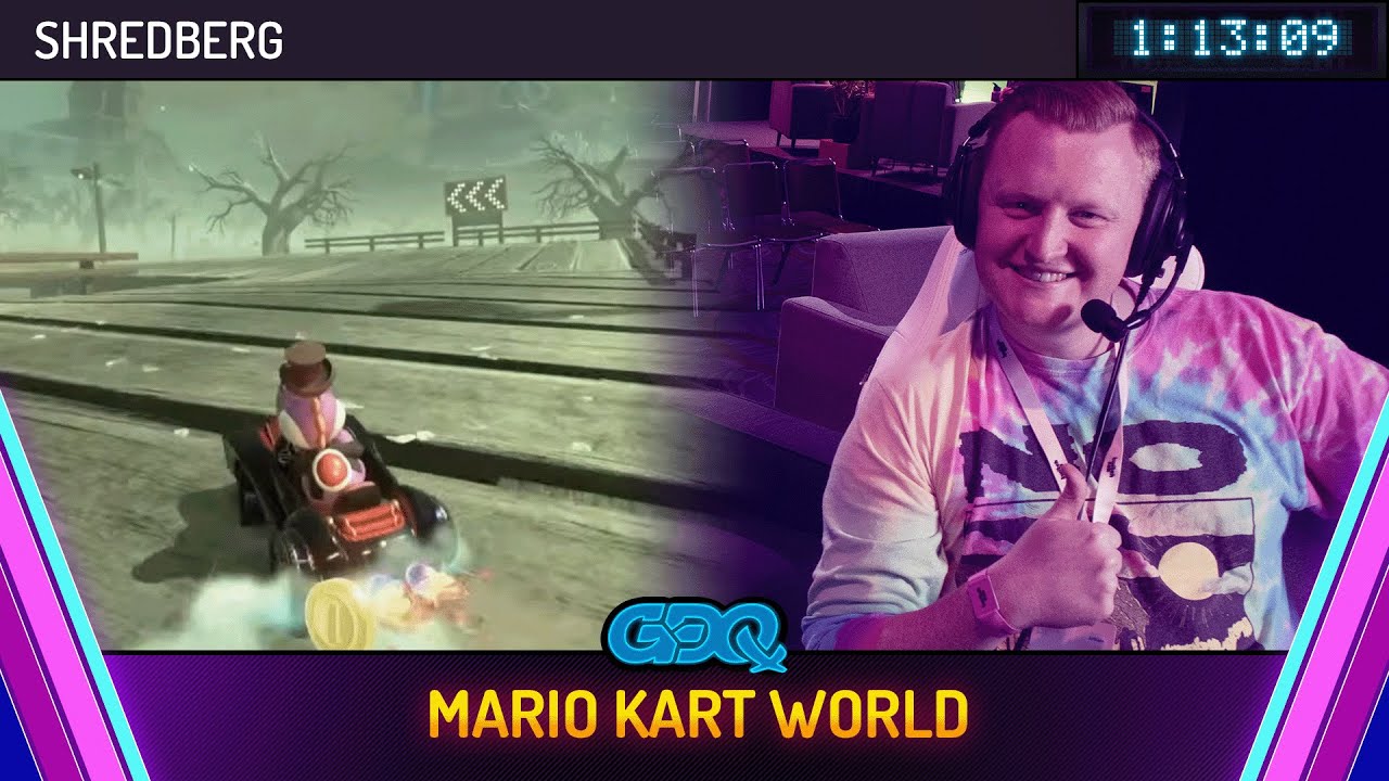 Mario Kart World by shredberg in 1:13:09 - Games Done Quick Express 2025