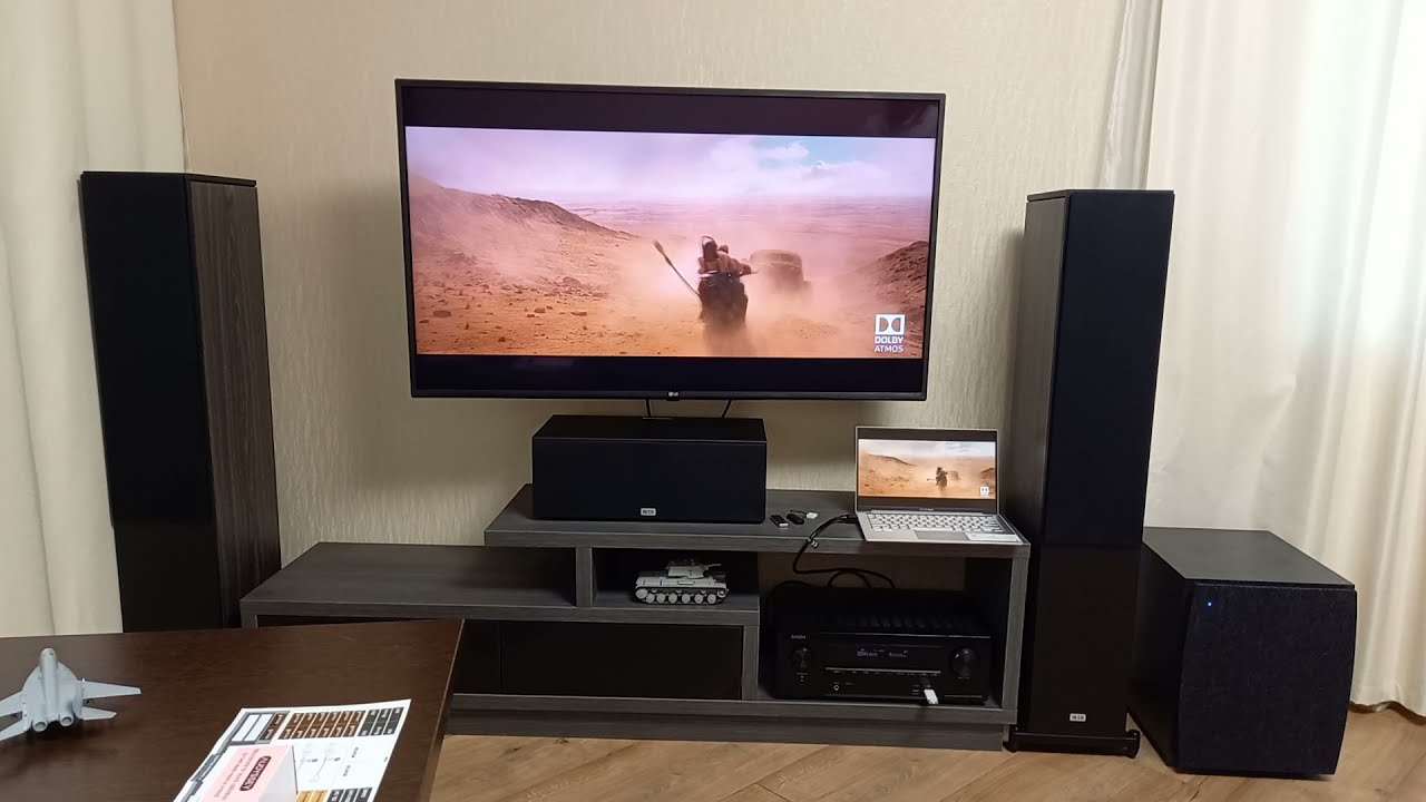 Видео Heco Aurora 700 Denon AVRX1600