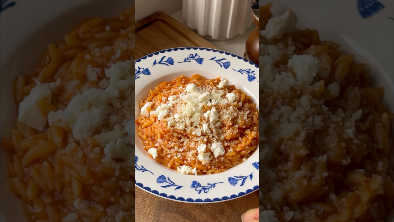 MANESTRA | Orzo cooked in Greek 🍅 sauce #greekfood #recipes #food recipe on my website!