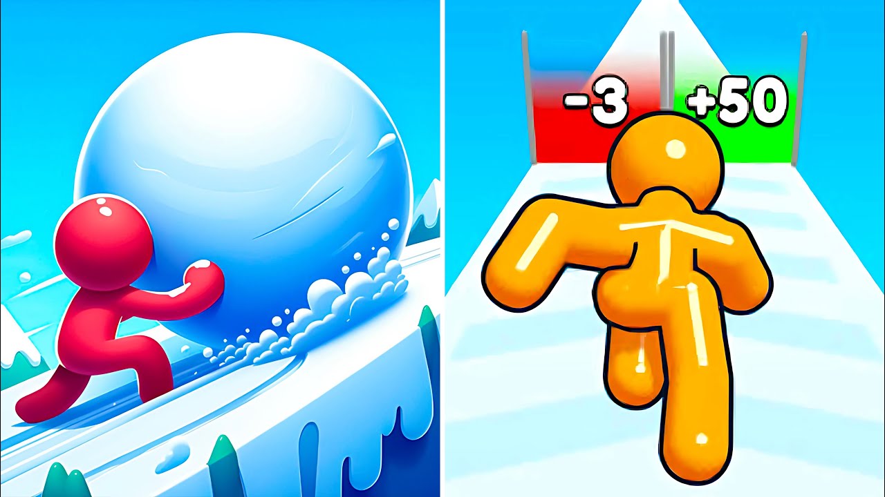 Snow Race 3D 🆚 Tall Man Run Walkthrough Max Levels 99999 Gameplay KY11