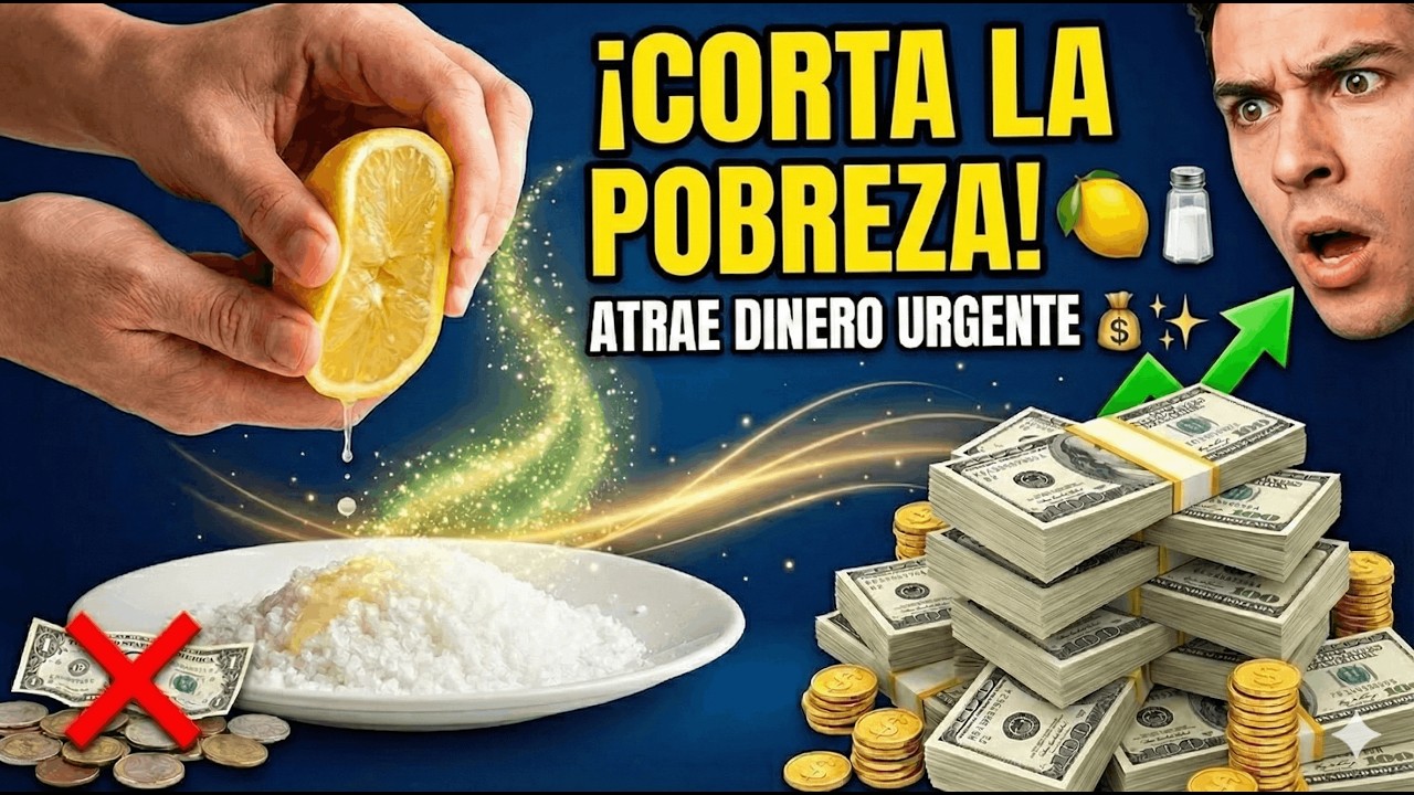 🍋🧂 Exprime 1 Lim&oacute;n en Sal y el Dinero Llegar&aacute; de Golpe 💰🚨 (Ritual Urgente)