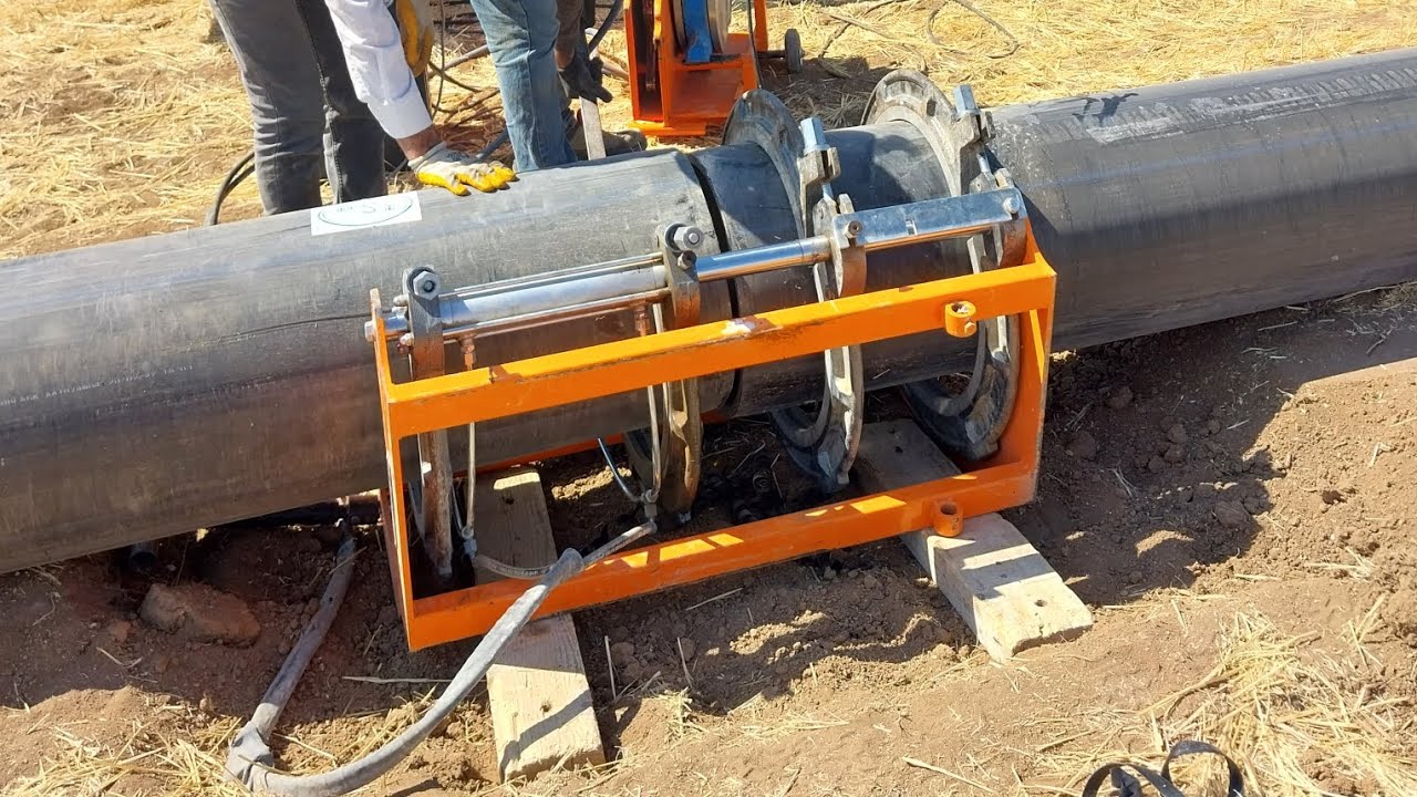 HDPE boru alın kaynağı 450 mm çap (yüksek yoğunluklu polietilen boru)