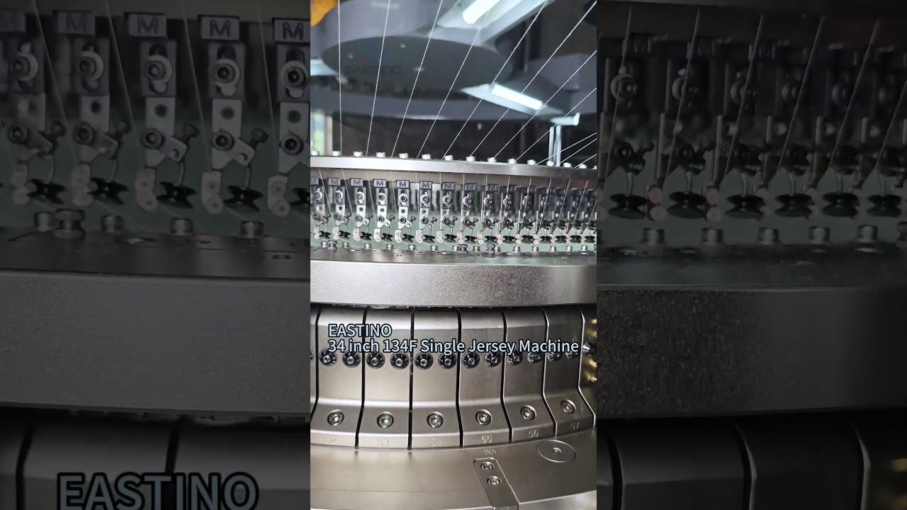 134F single Jersey circular knitting machine,34inch #circularknittingmachine #eastino