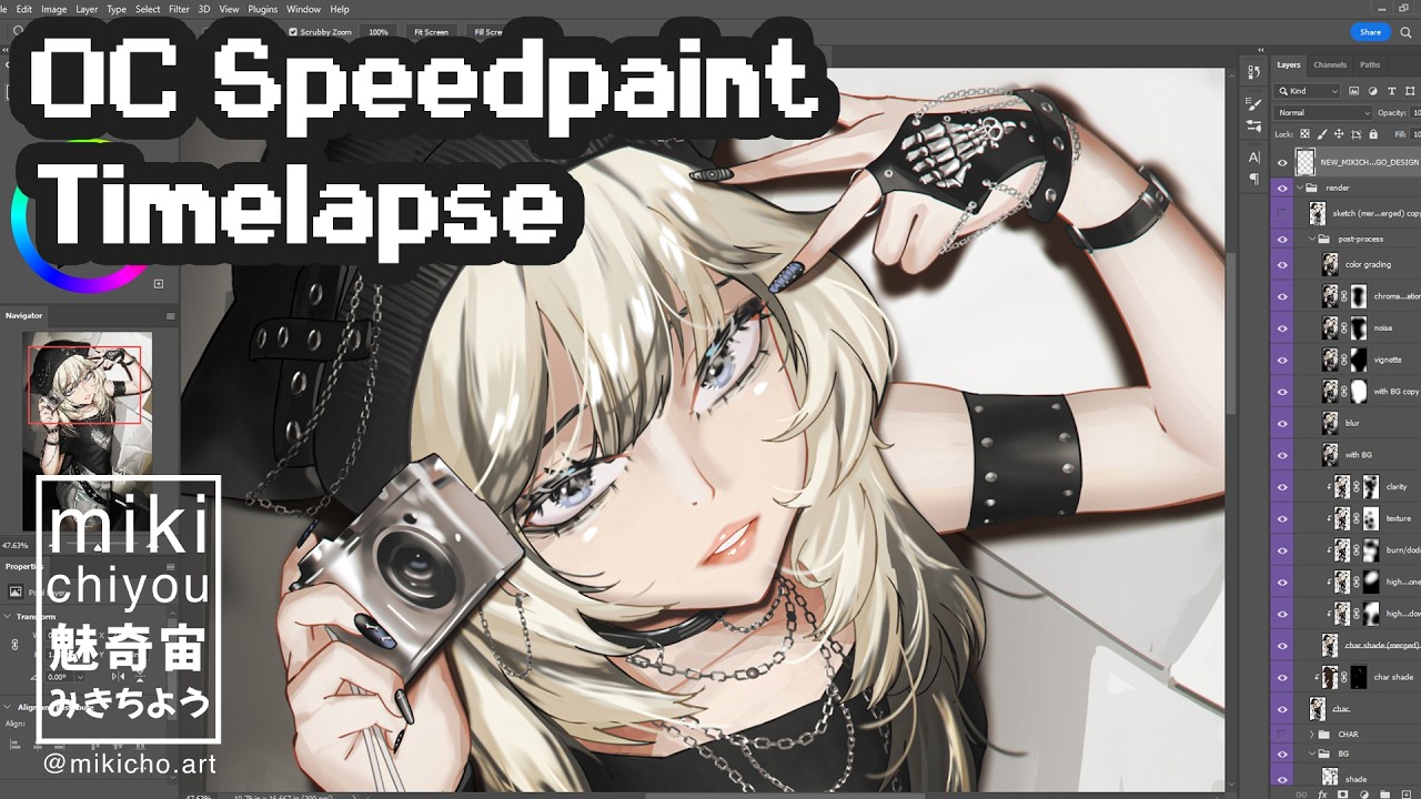 #OC Speedpaint Process by Mikichiyou