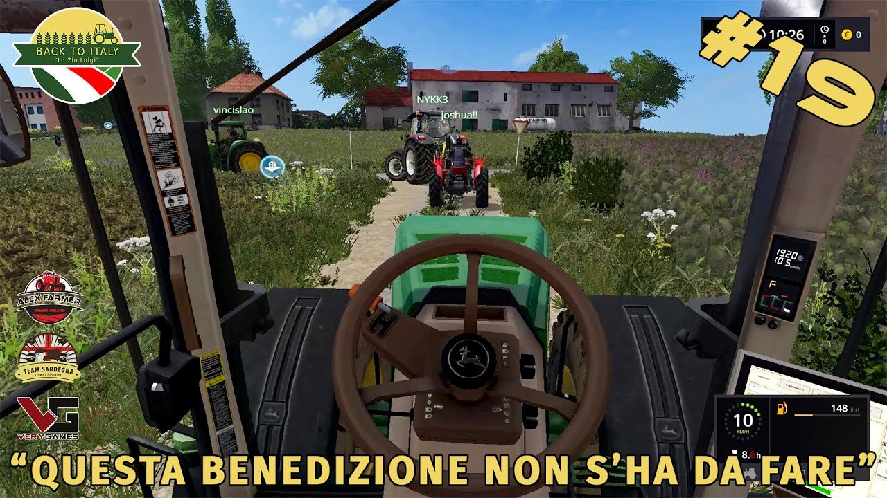 BACK TO ITALY QUESTA BENEDIZIONE NON S'HA DA FARE - CON NYKK3 - ALEX FARMER FARMING SIMULATOR 17