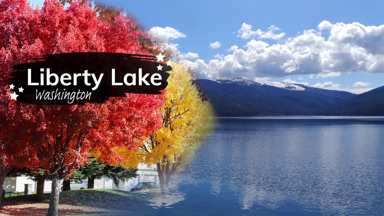 Beautiful views of Liberty Lake, Washington