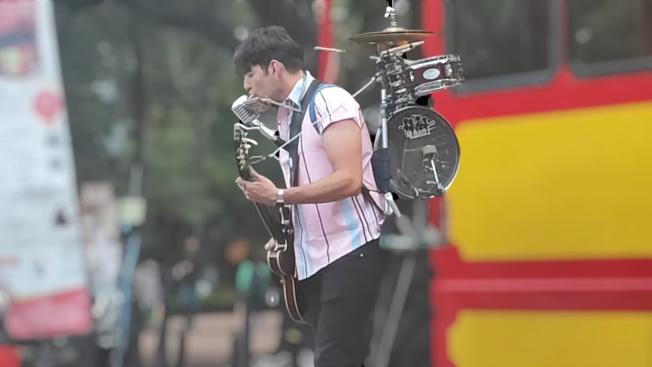 Tonah el hombre orquesta 'Honey Don´t' (The Beatles) Cover [ MUSICO CALLEJERO EN  CIUDAD DE MEXICO]