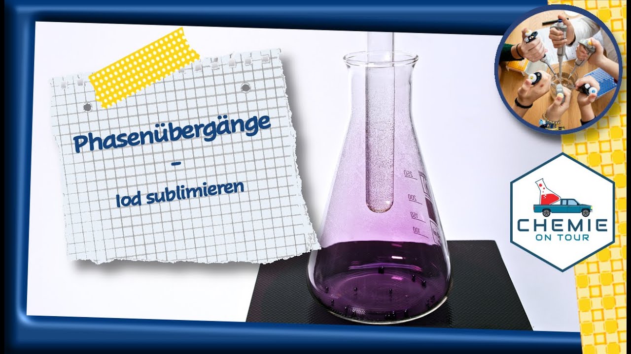 Phasen&uuml;berg&auml;nge - Iod sublimieren | Chemie On Tour
