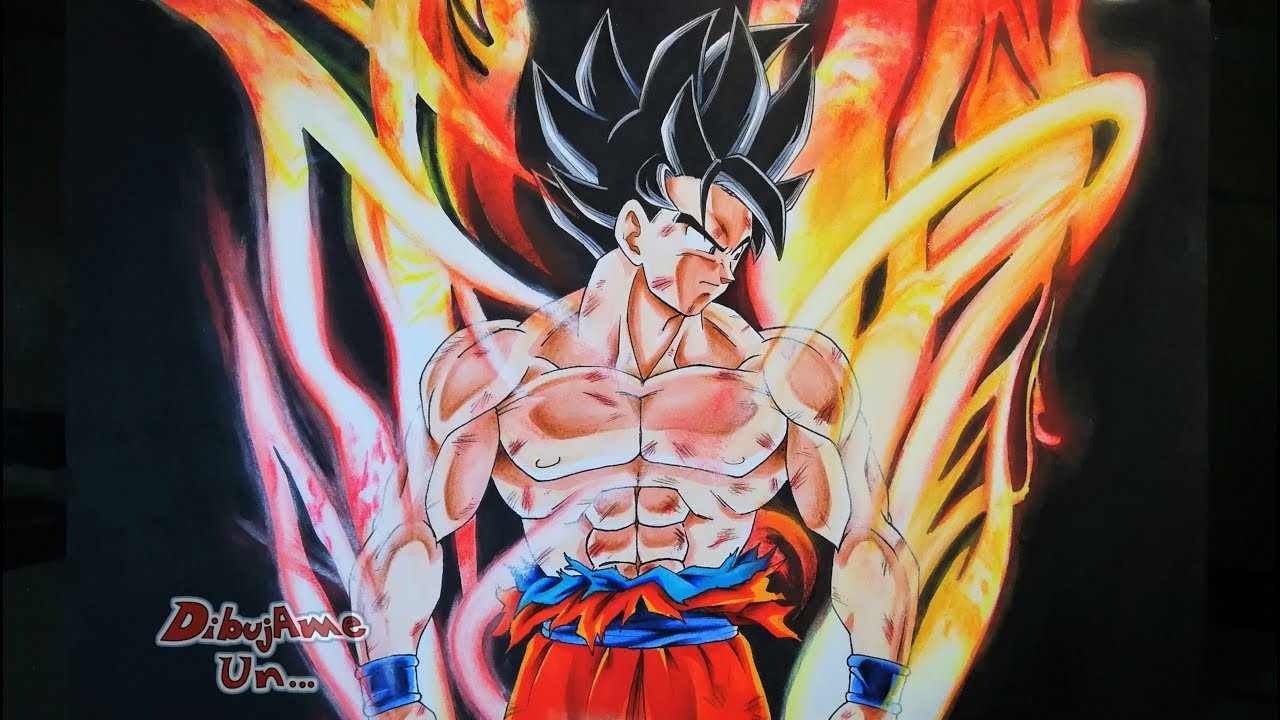 Como Dibujar a GOKU Ultra instinto. Drawing GOKU Ultra Instinc Dragon ball super