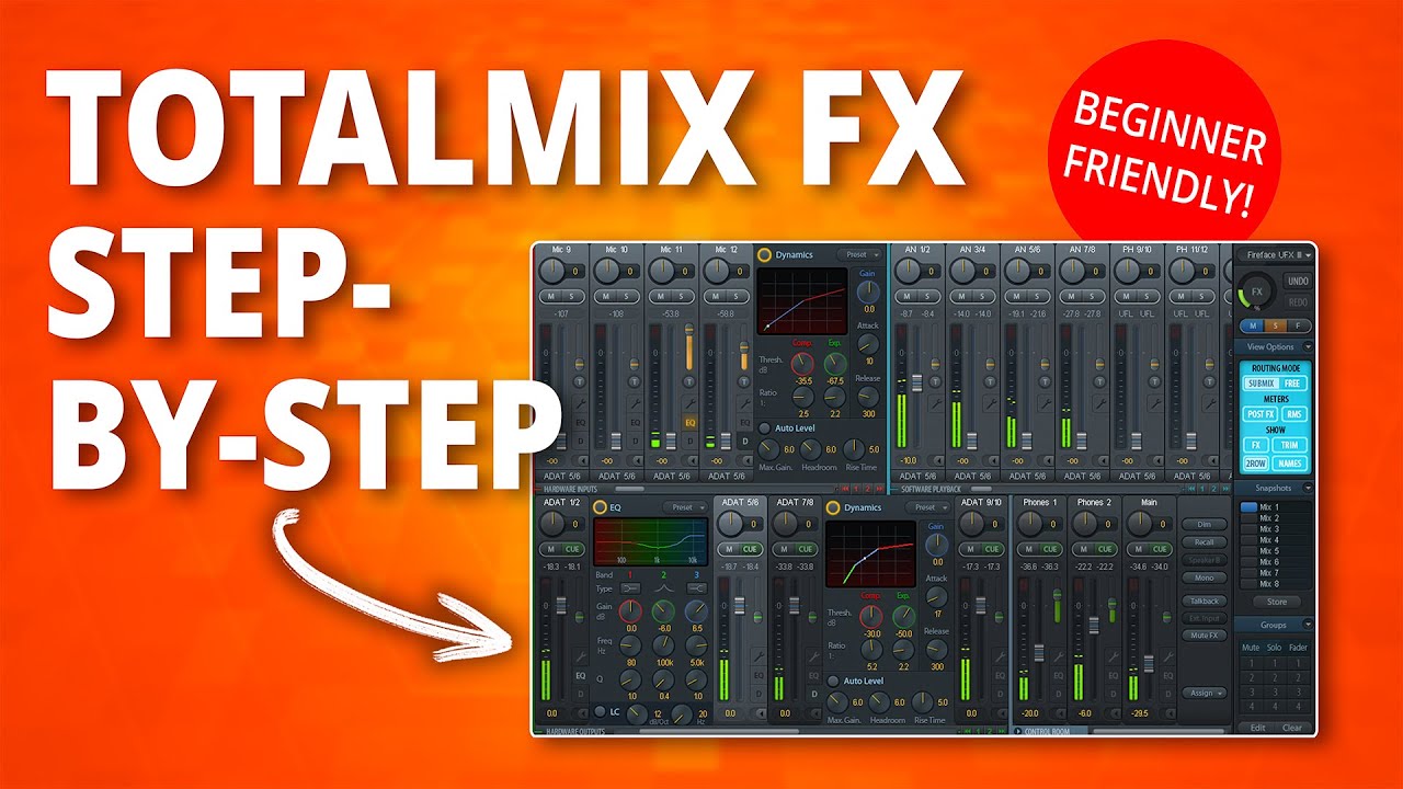 RME TotalMix FX — это просто: руководство для начинающих, которое вам нужно