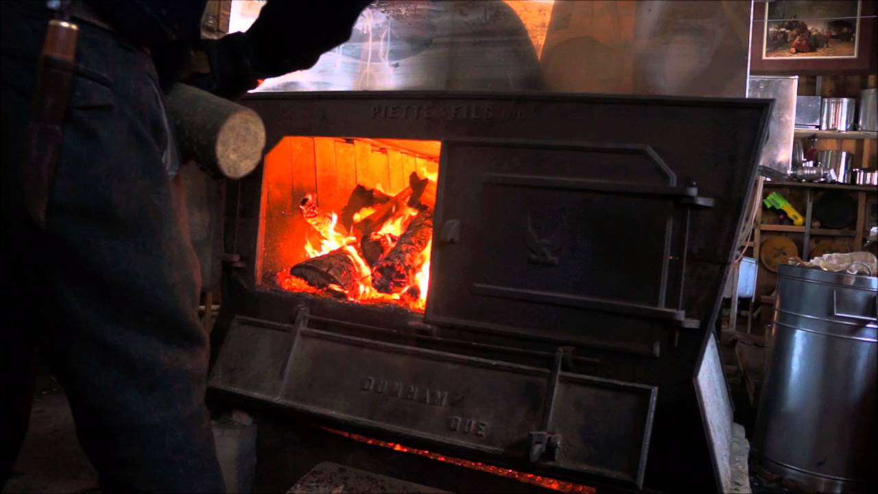 4'x12' Wood fired Maple Syrup Evaporator in Action