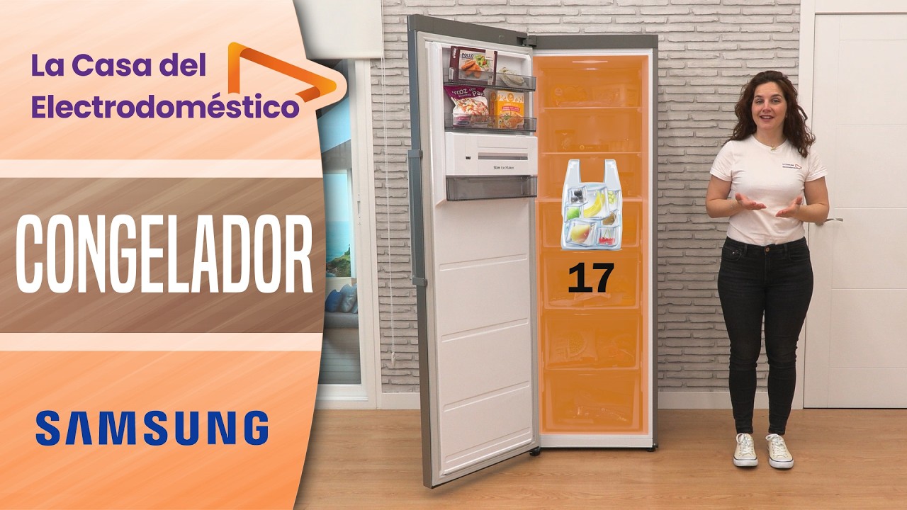 🧊 Samsung congelador vertical | RZ32C7BB6S9EF