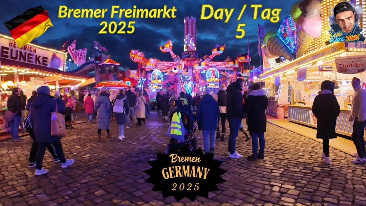 Bremer Freimarkt 2025 Walk - Day/Tag 5🌏Bremen / Germany✈️ 🇩🇪 - October 2025 - (4K Video)