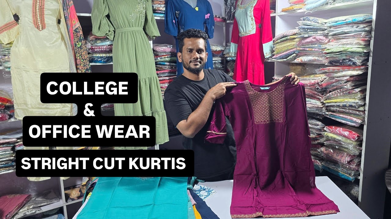 COLLEGE & OFFICE | WEAR | STRIGHT | CUT | KURTIS | 