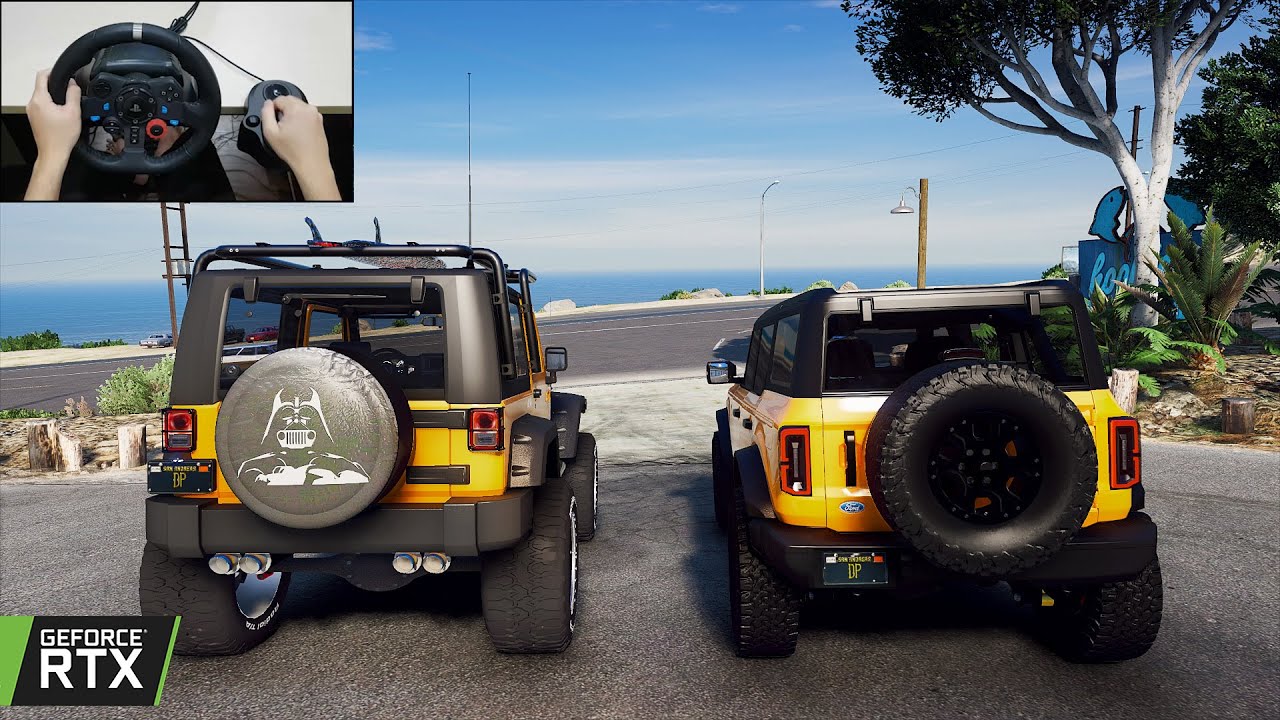 GTA 5 - Ford Bronco Wildtrak & Jeep Wrangler Rubicon | OFFROAD CONVOY