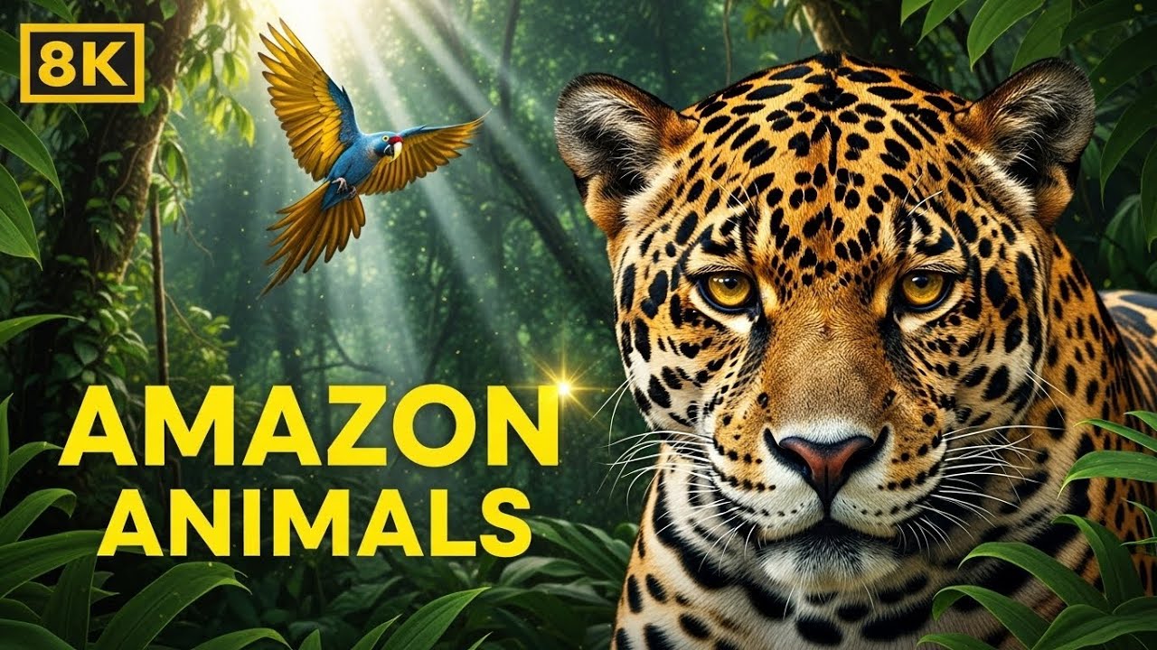 Rare & Stunning Animals of the Amazon Jungle in 8K Frame