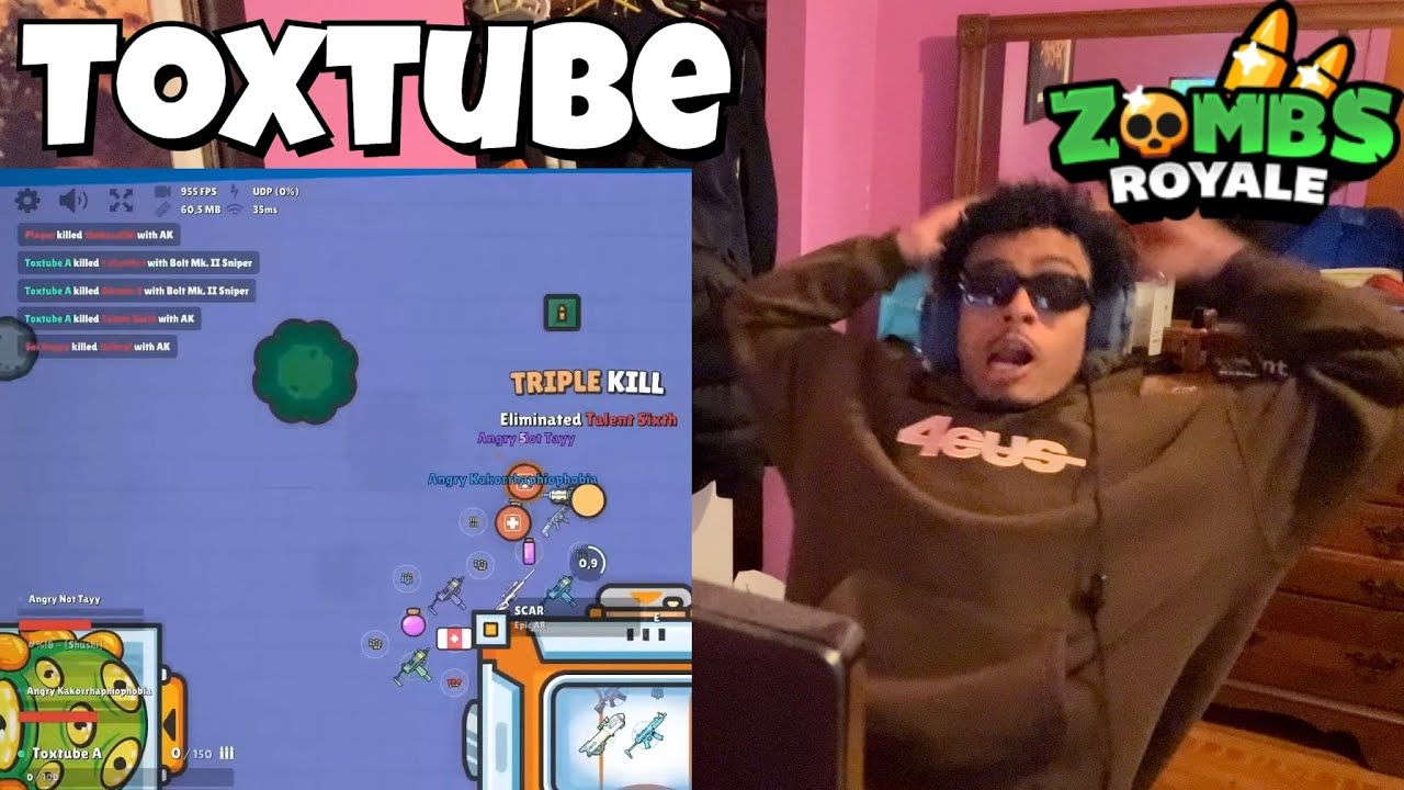 GOAT OF ZR Reacts to Toxtube pt.1 | ZombsRoyale.io