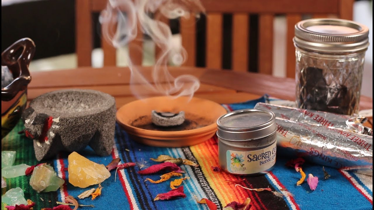 How to use Sacred Copal and a charcoal briquette
