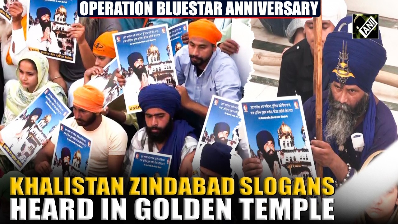 &lsquo;Khalistan Zindabad&rsquo; slogans heard, Bhindranwale&rsquo;s posters distributed in Golden temple