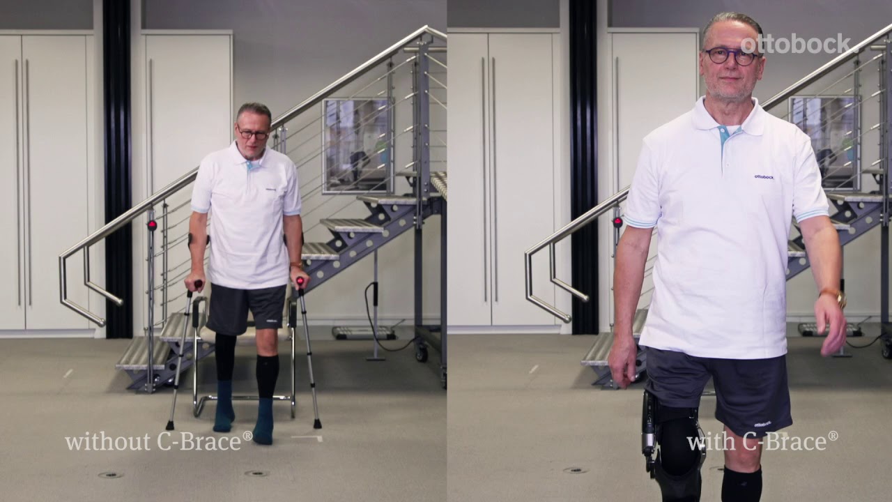 Gaitcycle with and without C-Brace | Ottobock