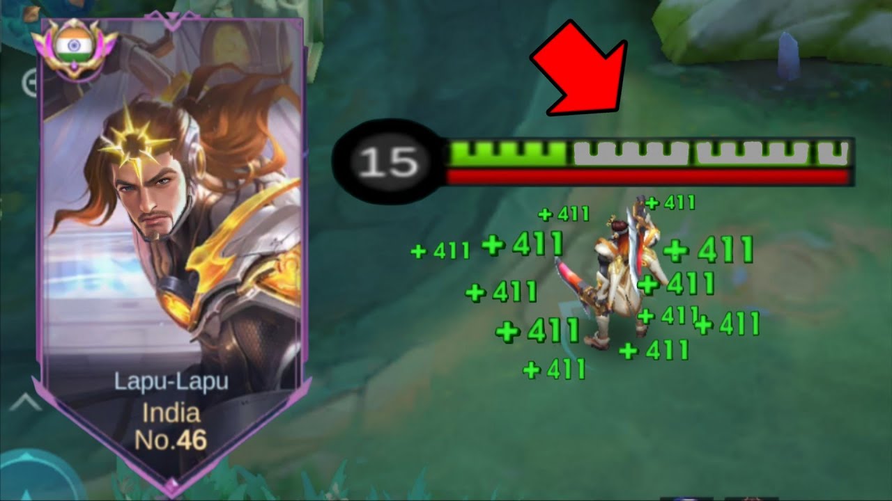 UNLIMITED HP REGEN LAPU-LAPU 😈 1v5 EASY WIN MLBB 