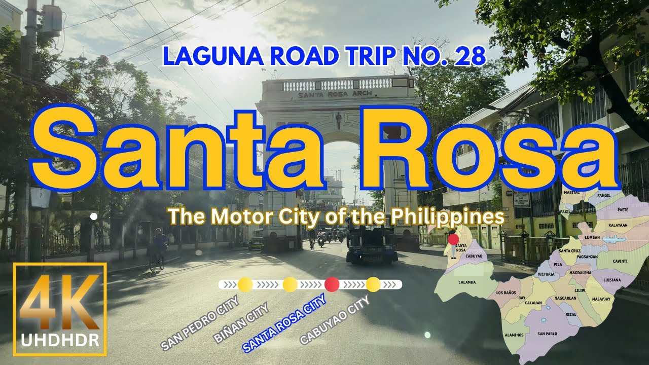 Laguna Road Trip No. 28 SANTA ROSA | The Motor City of the Philippines | CALABARZON Driving Tour 4K