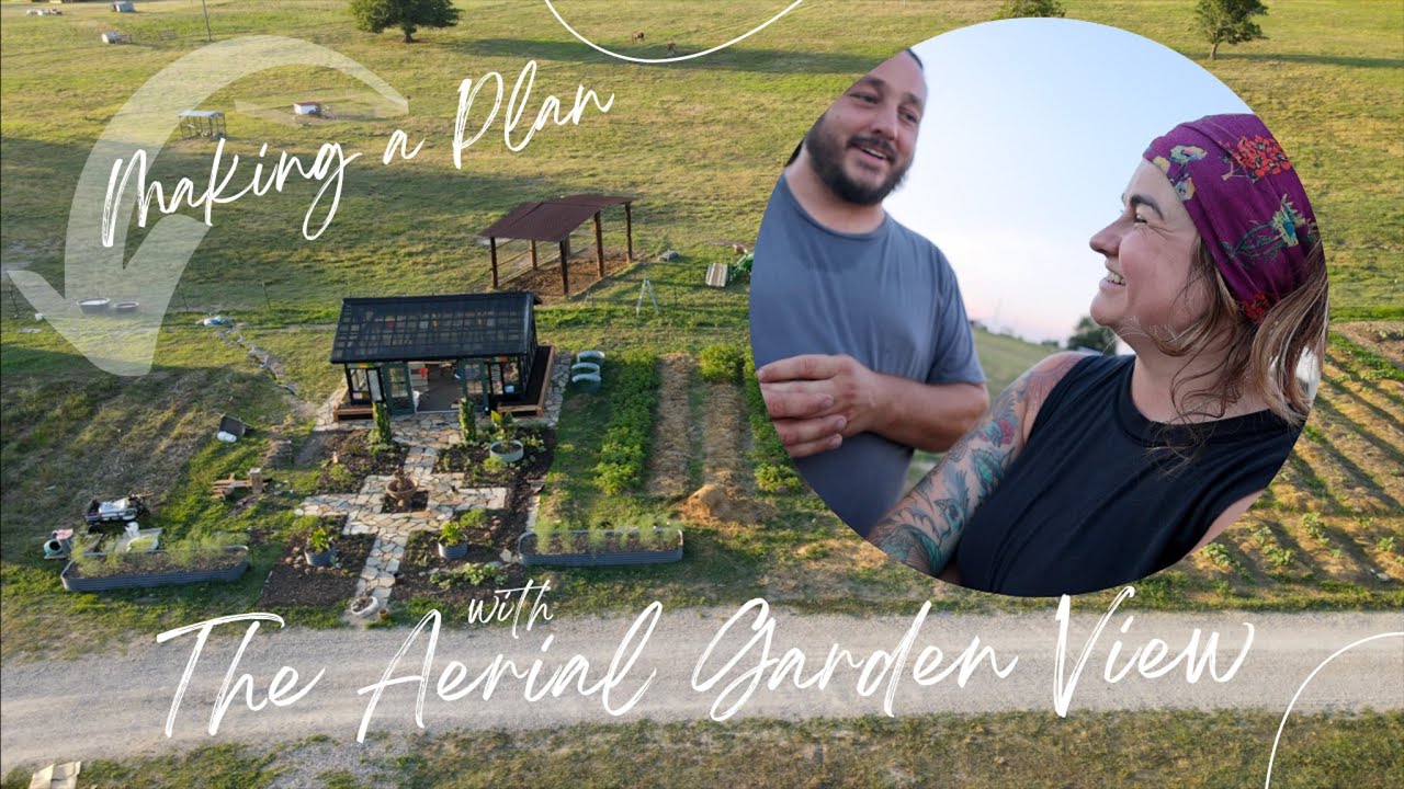 Making a Garden Plan with the Aerial View | VLOG