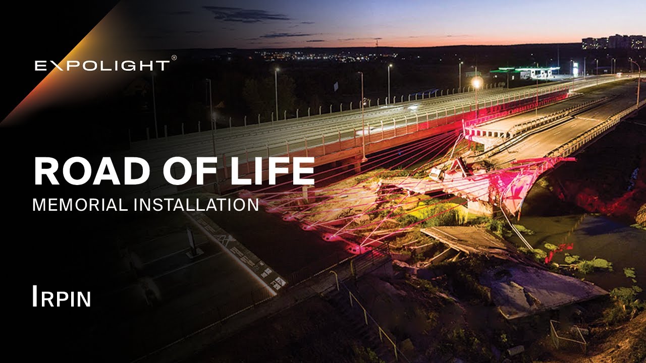 Memorial installation &lsquo;Road of Life&rsquo;, Irpin | Expolight