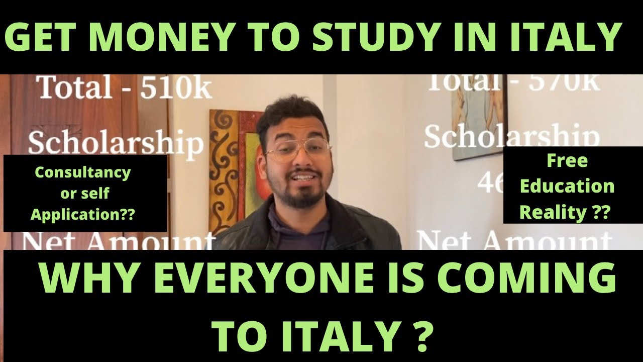 Total Expenses to Study in Italy | Free education in Italy with 5200Euro Scholarship for everyone|