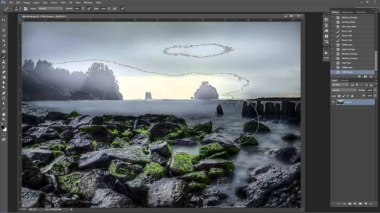 Выборочная резкость в Photoshop