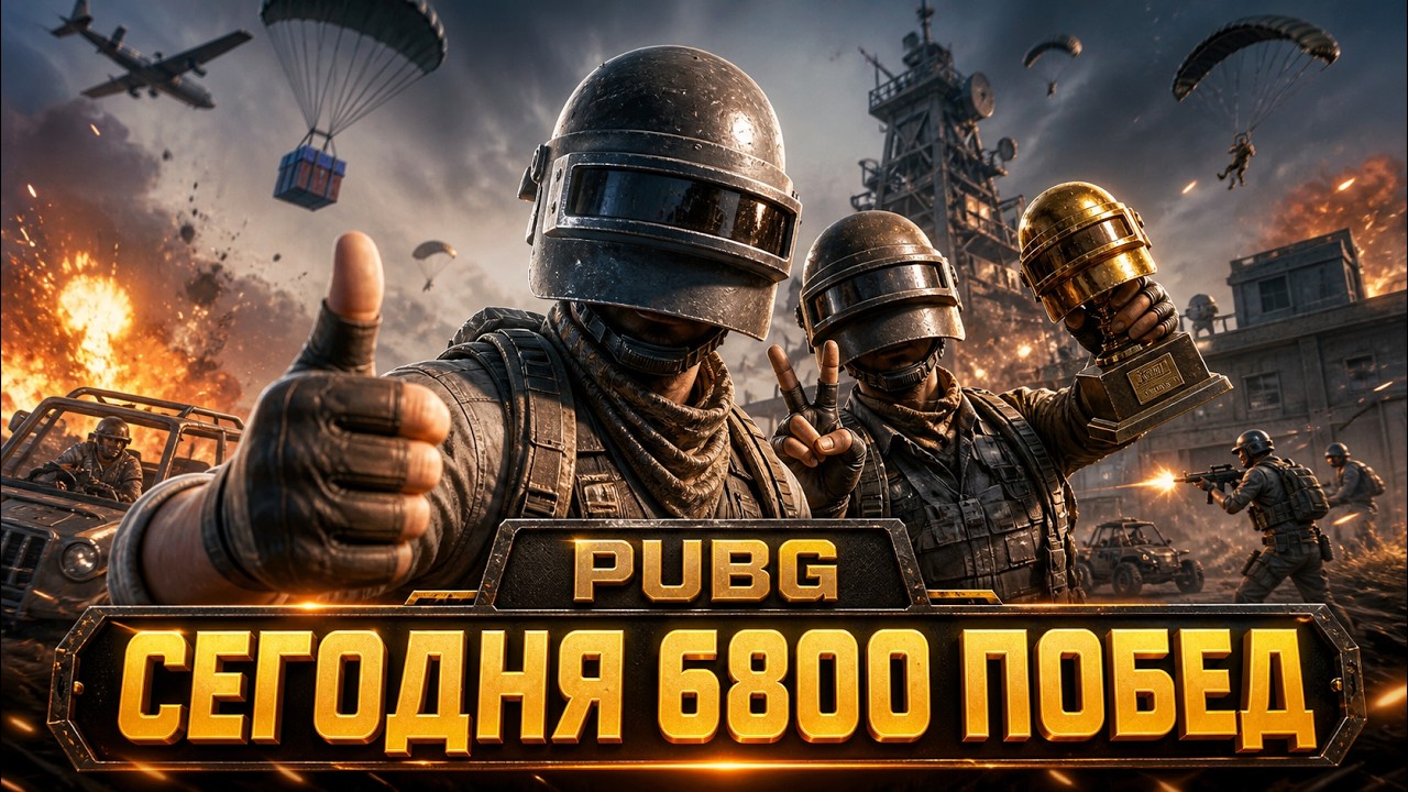 🔴6800 ПОБЕД НА РЕЙТИНГЕ В ПАБГ  ᐅ PUBG RATING СТРИМ БЕЗ МАТА НА РУССКОМ
