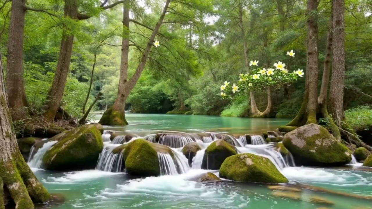 Relaxing Atmosphere in Minutes 🌿 River Sounds & Birds Singing