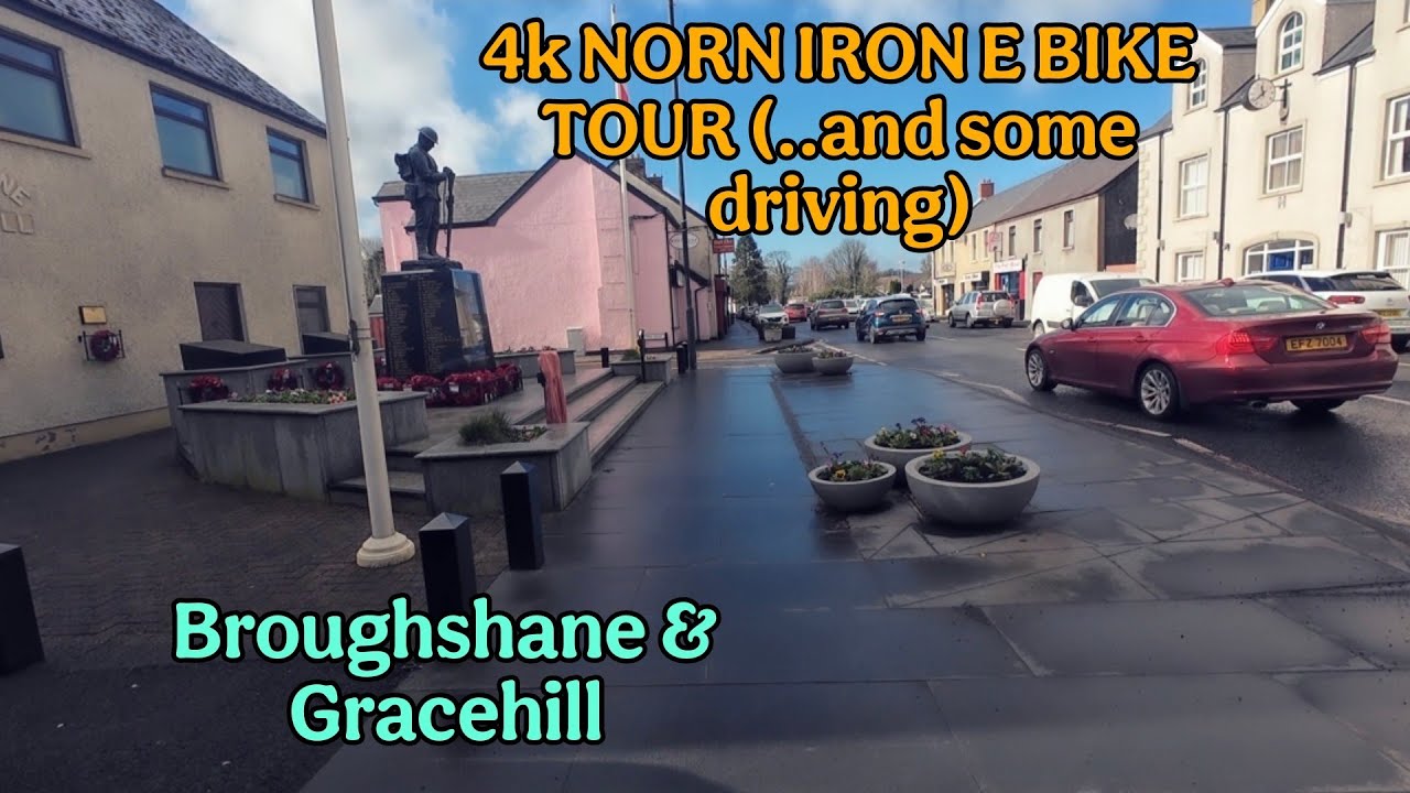 4k NORTHERN IRELAND E-BIKE TOUR (...and some driving)- Broughshane & Gracehill