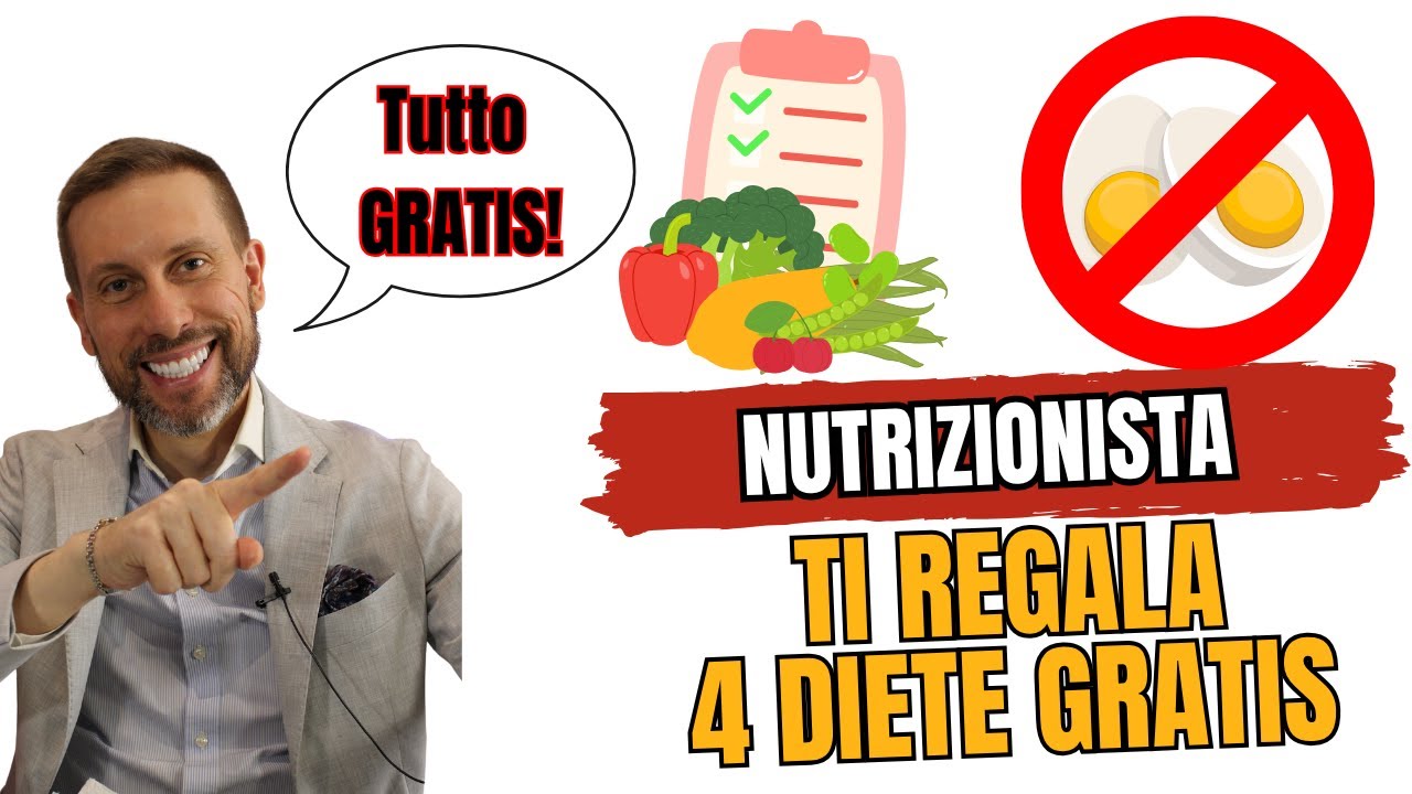 Ti REGALO 4 DIETE GRATIS! (dal Nutrizionista!)