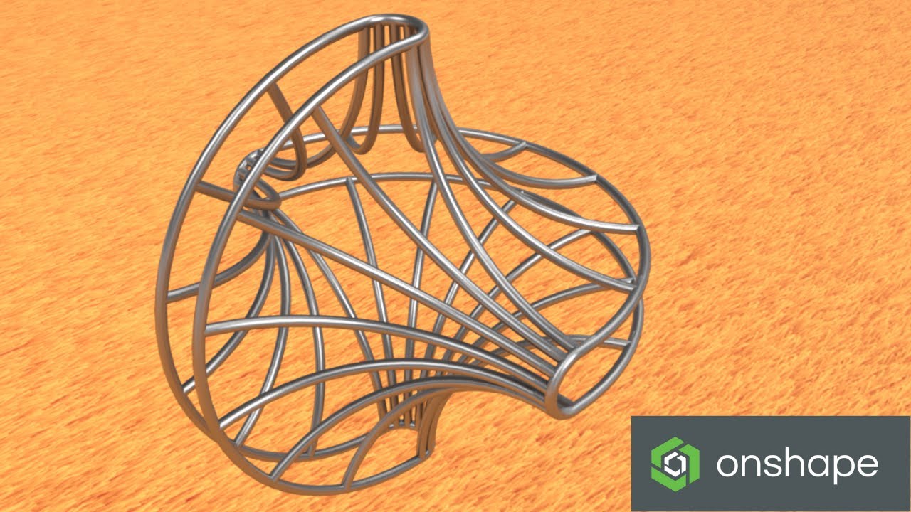 Дизайн скрученной круглой рамы с Onshape