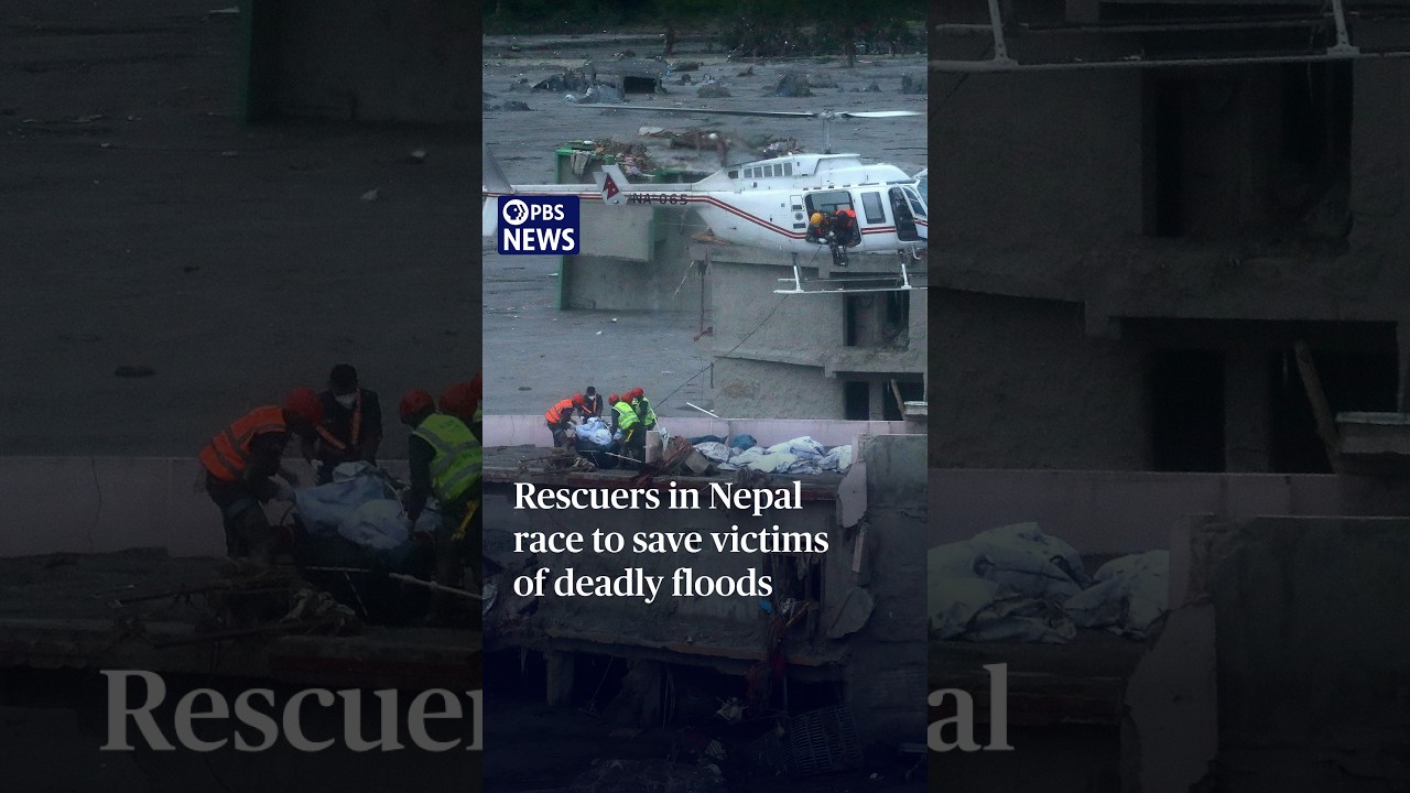 WATCH: Rescuers in Nepal race to save victims of deadly floods