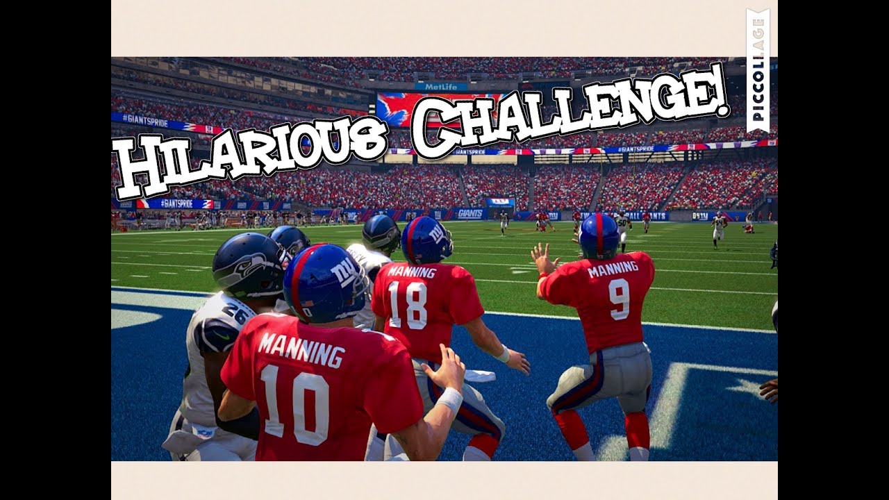 Who Can Catch a Hail Mary First in the MANNING Family? PEYTON, ELI, or ARCHIE? MADDEN 16 CHALLENGE