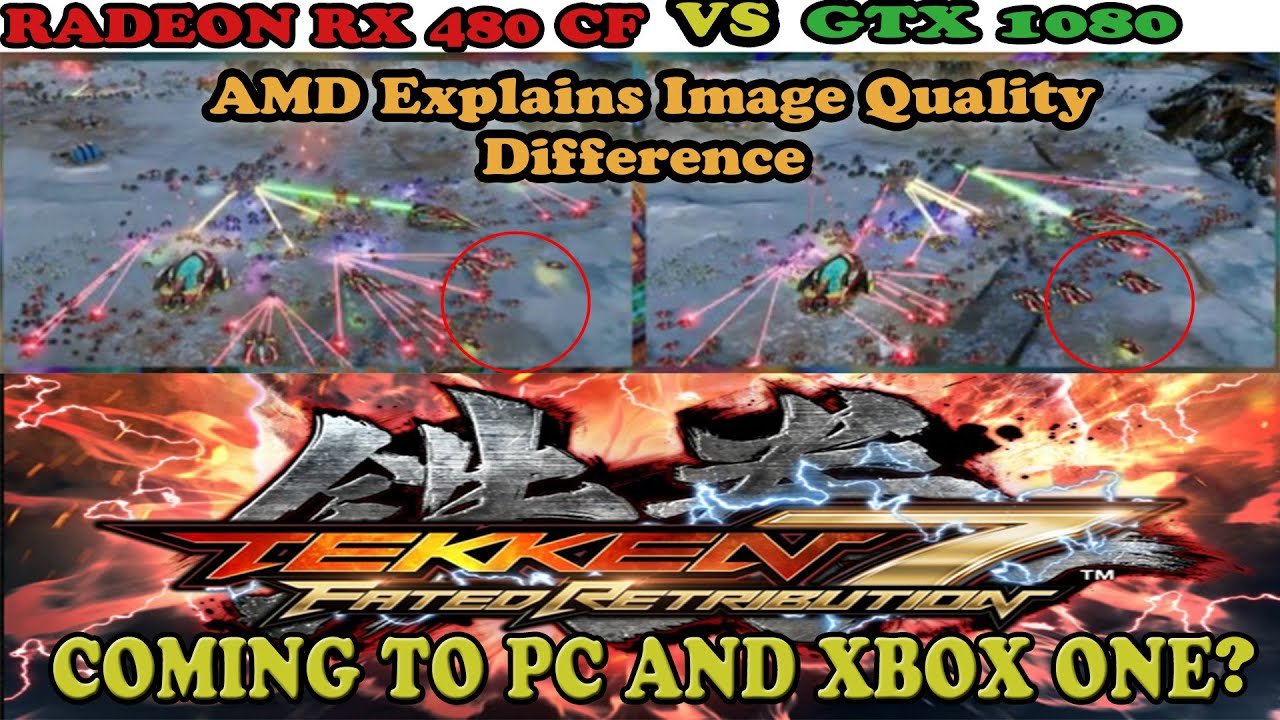 RX 480 CF VS GTX 1080 AMD Explains Graphics Difference in AOTS - Tekken 7 FR for PC and Xbox One?