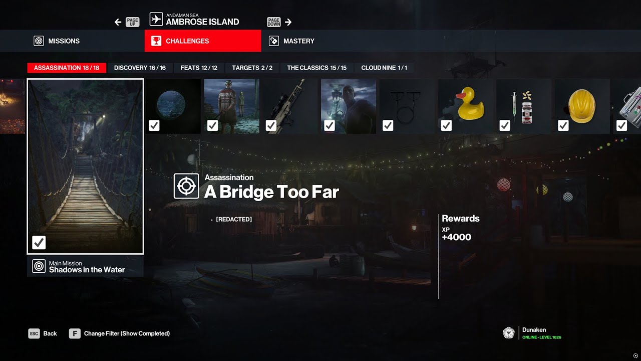 A Bridge Too Far - Shadows In The Water Silent Assassin Hitman 3
