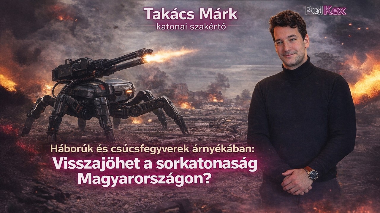 Vége lehet az orosz-ukrán háborúnak? Sorkatonaság és robotok a harcban | Takács Márk | PodKex S02E04