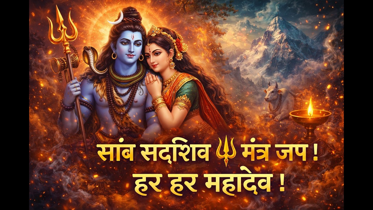 सांब सदाशिव 🔱  मंत्र जप ! हर हर महादेव |