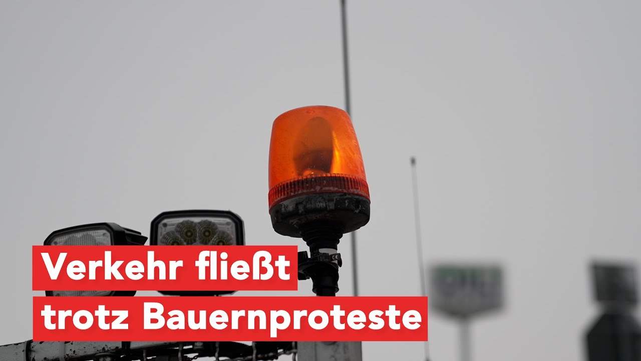 Trotz Bauernprotest: Verkehr an Autobahnen läuft reibungslos