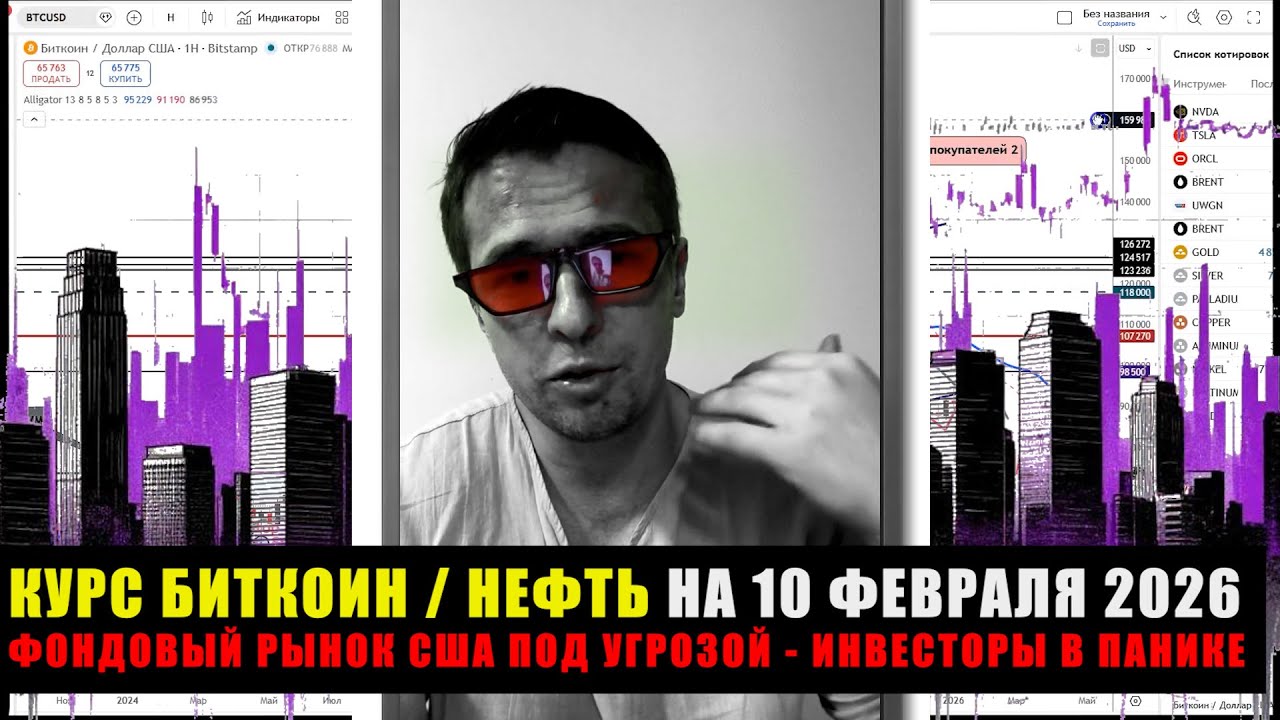 📊 Курс биткоин сегодня 10 февраля 2026 , цена на нефть падает , Венесуэла и Индия в фокусе .
